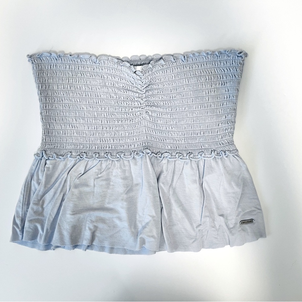 Hollister Sky Blue Smocked Tube Top